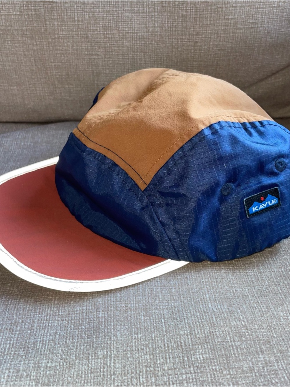 KAVU Reflex Hat Men’s Two-Tone Blue and Brown Outdoor Cap